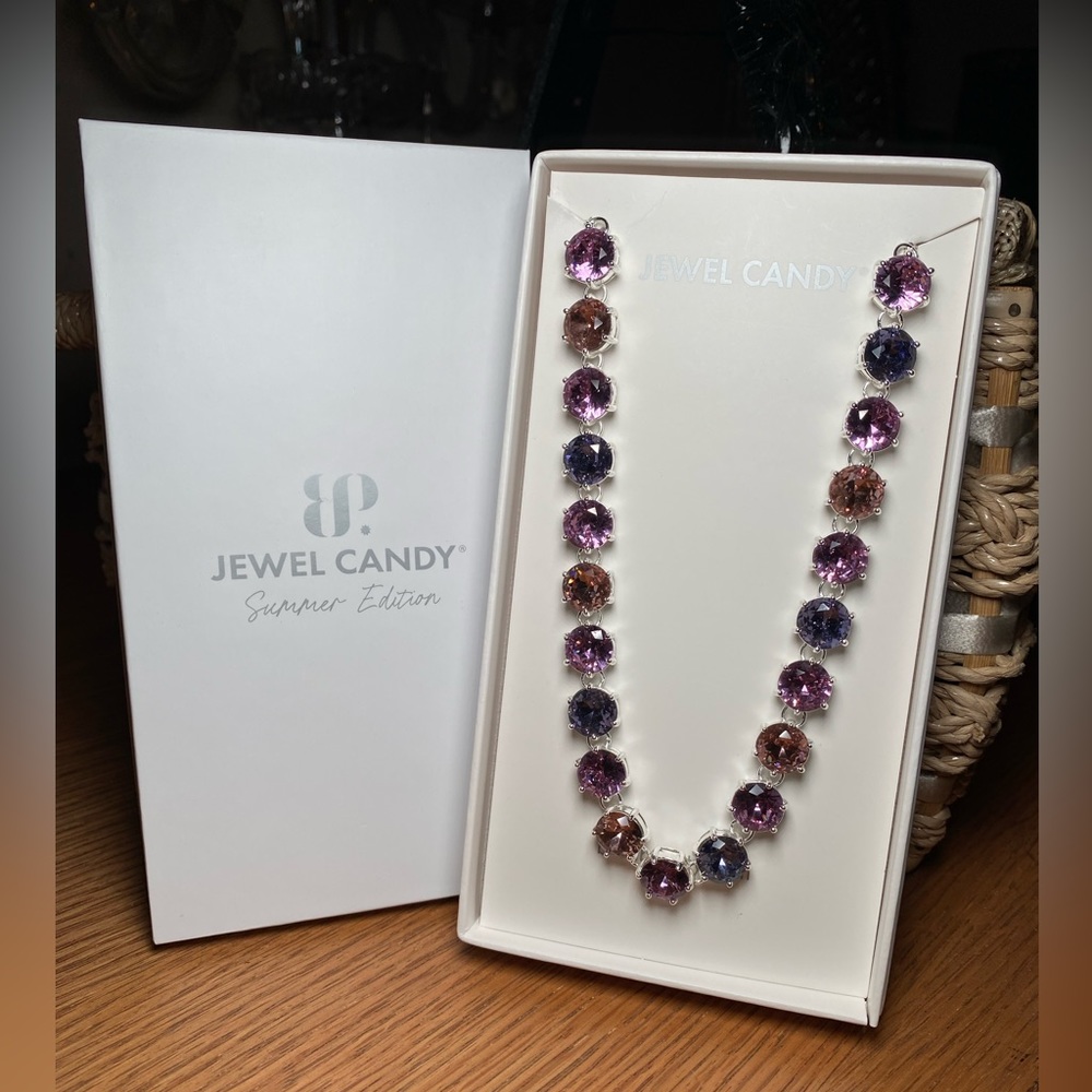 Bomb Party Jewel Candy Necklace Grape Candy Crush
